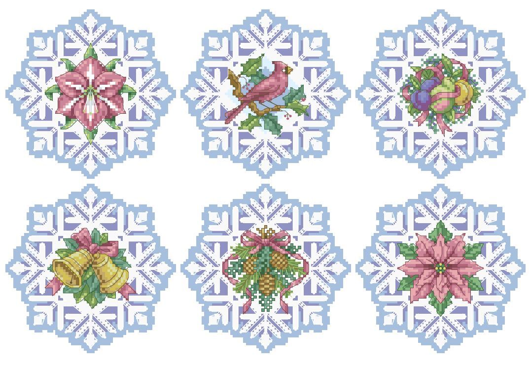 Snowflake Elegance Ornaments - PDF