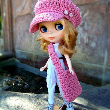 Blythe Newsboy Hat and Bag