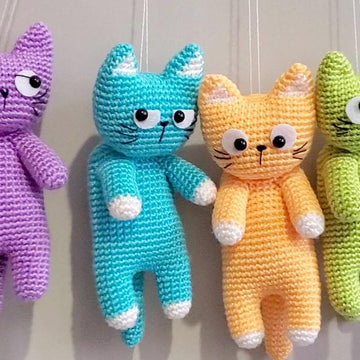 Standing and Stretching Cats