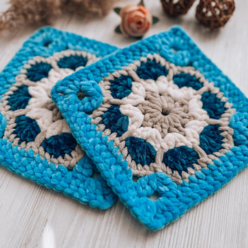 Plush granny square