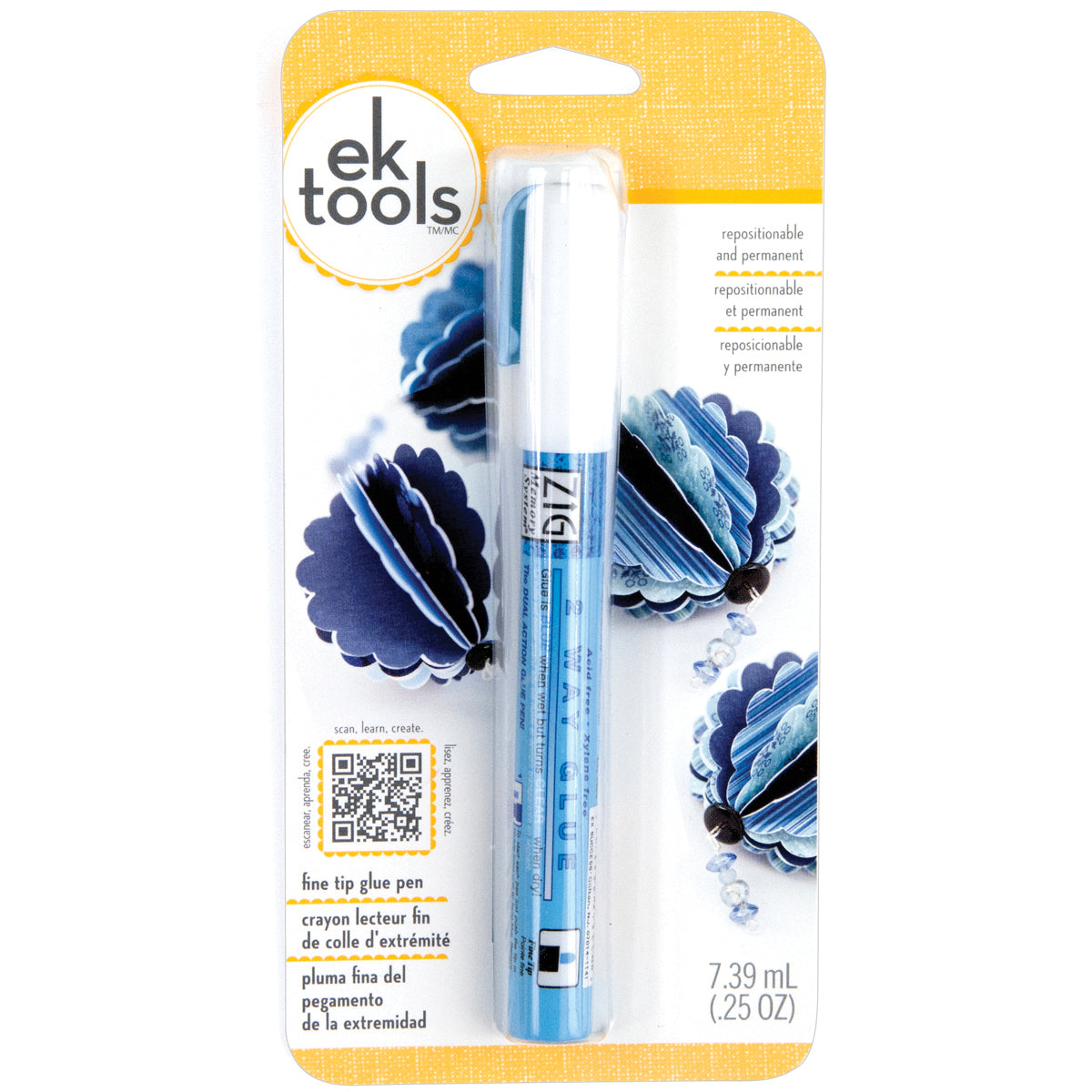 EK Success EK/Zig 2-Way Glue Pen Carded - Fine Tip