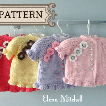 Knitting PATTERN Baby Jacket Evelyn