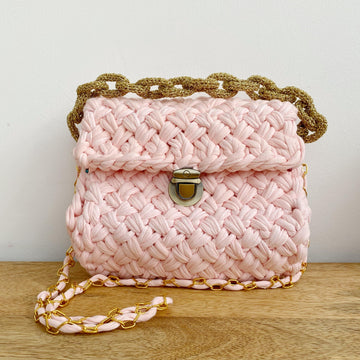 Herringbone Knit Clutch