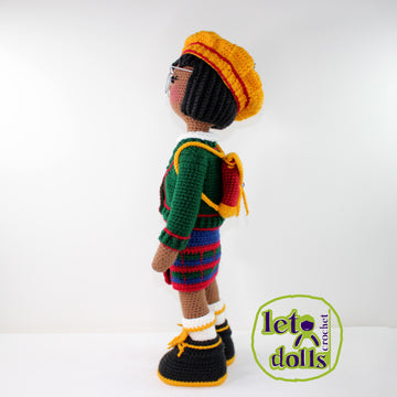 Crochet Doll Pattern, Amigurumi doll pattern, Large doll, 21"/53cm, Olivia