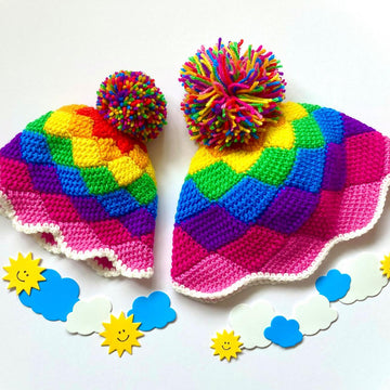 Mummy & Me beanies by HueLaVive