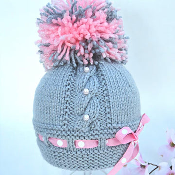 Pattern Knitting Baby Hat by Elena Mitchell