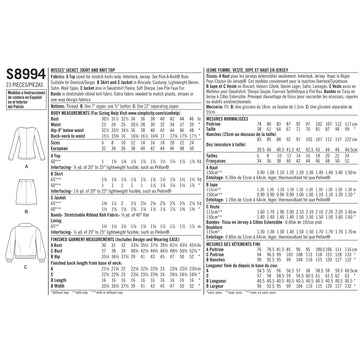 Simplicity S8994 Misses Mimi G Style Jacket, Skirt, and Knit Top - Sewing Pattern