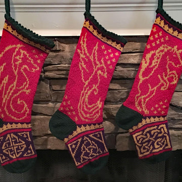 Christmas Phoenix Stocking