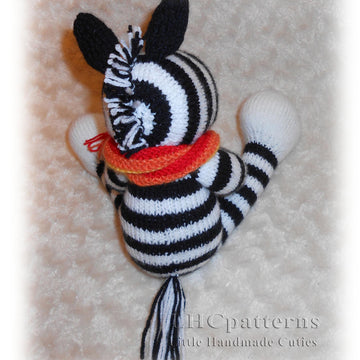 Zebra Knitting Pattern (an extremely soft, huggable and cute toy)