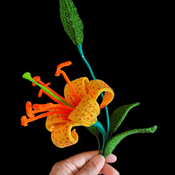 Crochet Tiger lily flowers