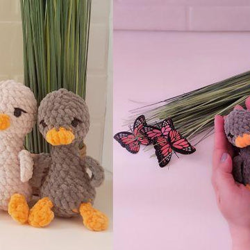Crochet Pattern Goose Keychain, Duck Amigurumi