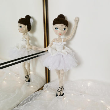 Clara the Ballerina in White Tutu