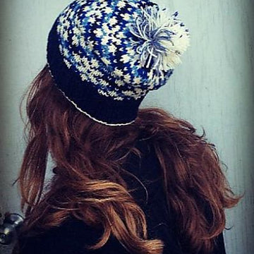 Snowflakes at Night Hat