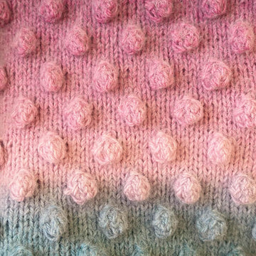 Cozy Bobble Stitch Throw