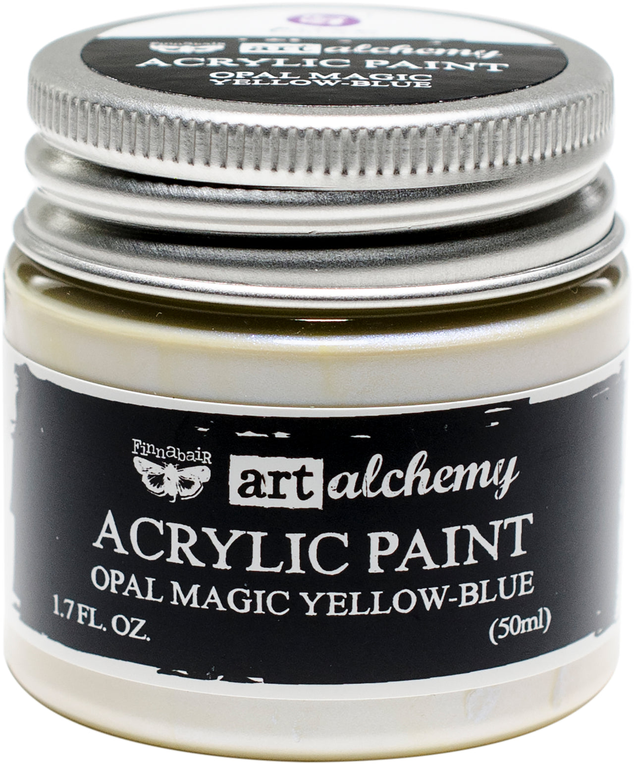 Prima Marketing Finnabair Art Alchemy Opal Magic Acrylic Paint 1.7 Fl Oz - Opal Magic Yellow/Blue