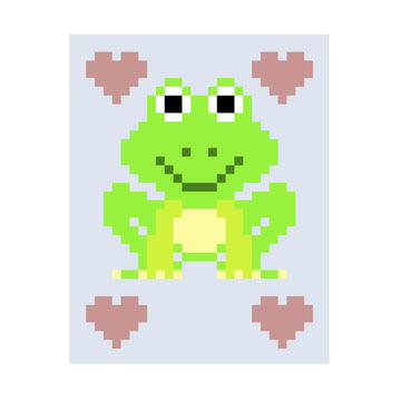 Frog Graphghan Chart & written colour changes
