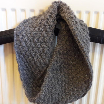 Cosy Double Moss Cowl - With Mobius Style Option