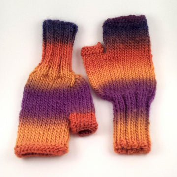Chunky Rainbow Mittens
