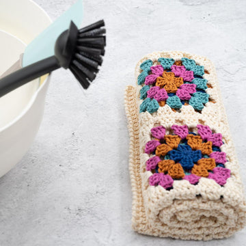 Granny Square Dish Towel