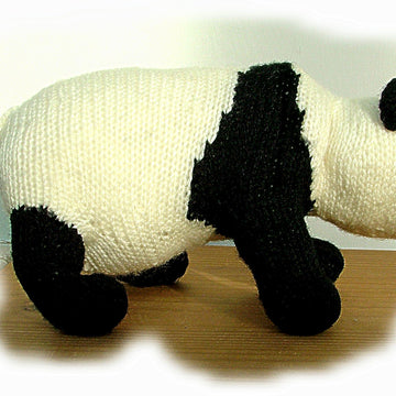 PANDA knitting pattern by Georgina Manvell