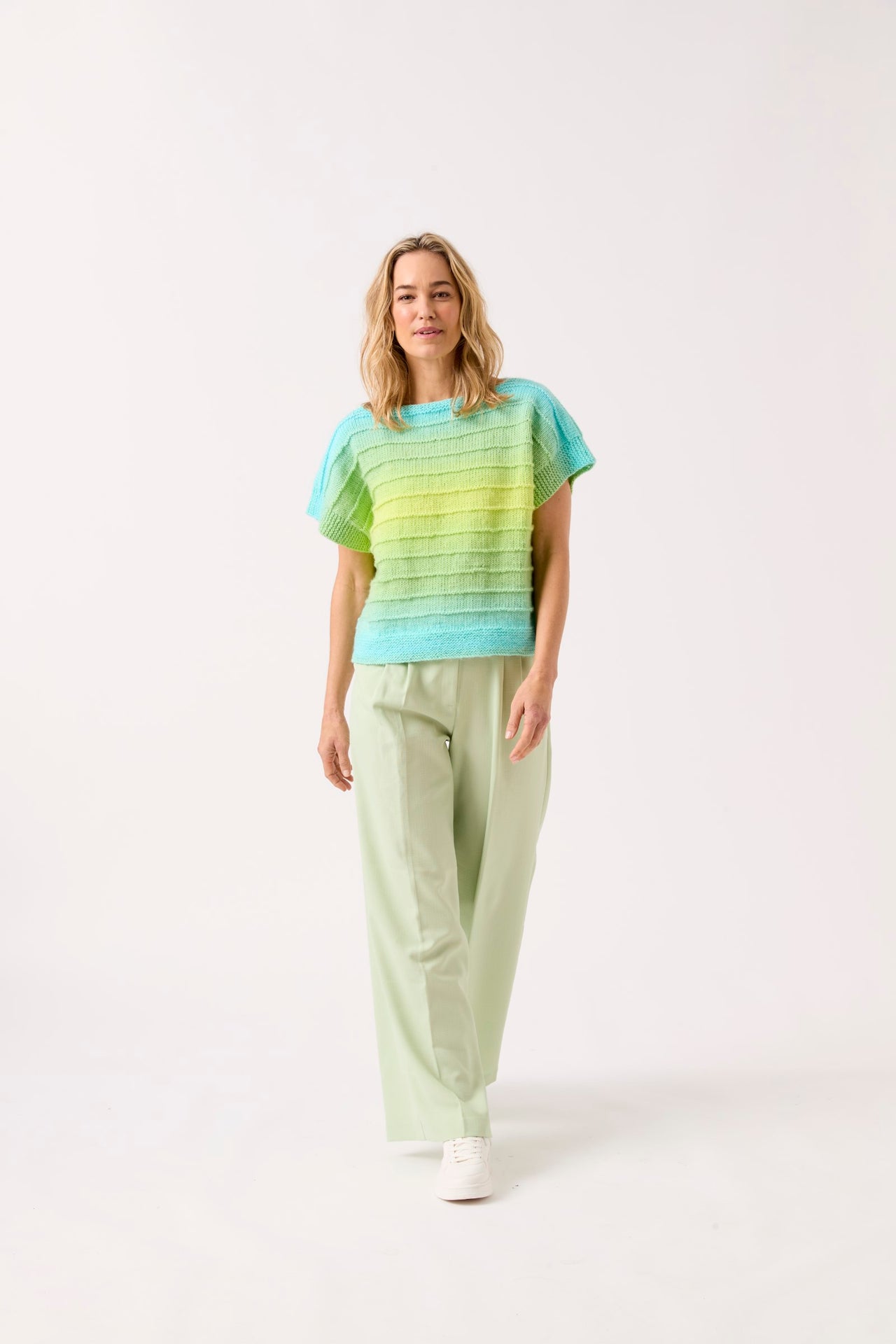 To A Tee Knitted Top in Sirdar Jewelspun Ombre - Downloadable PDF