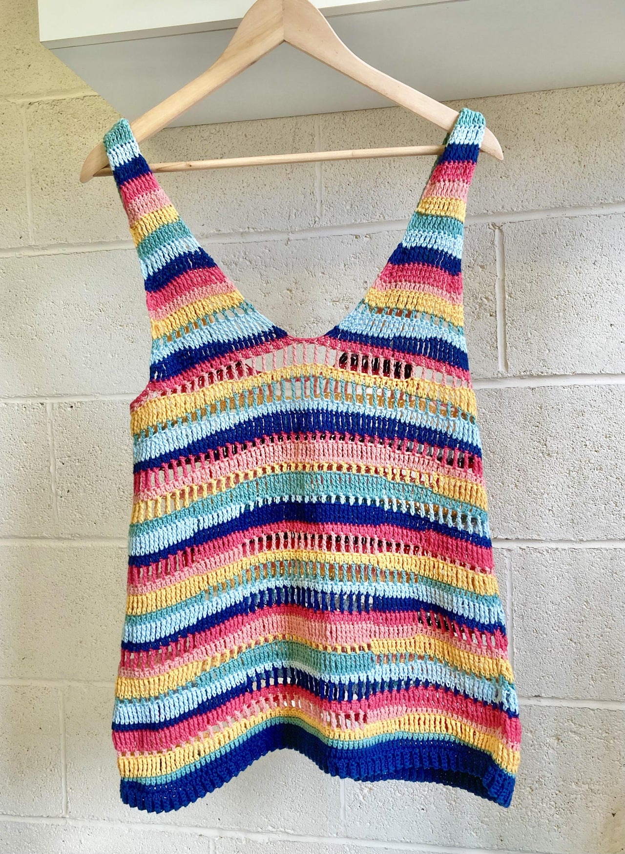 Crochet Ladder Vest Top