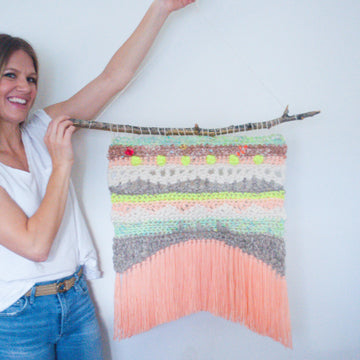 Neon Waves Remix Wall Hanging