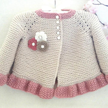 Knitting PATTERN Baby Cardigan Chloe
