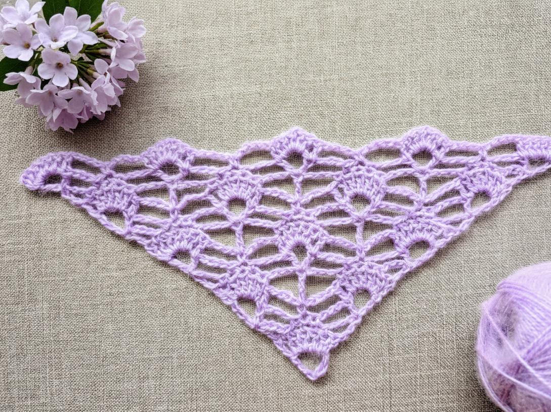 Crochet Bandana/Shawl Pattern/Chart #12