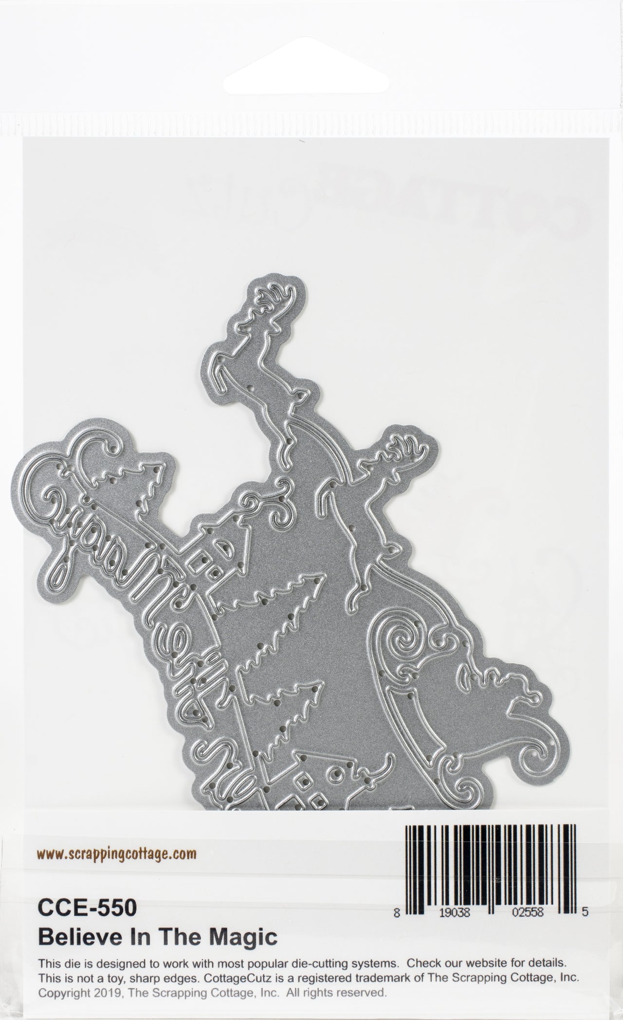 CottageCutz Elites Die - Believe In The Magic, 4.5"X2.7"