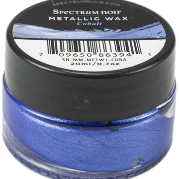 Crafter's Companion Spectrum Noir Metallic Wax .7oz - Cobalt