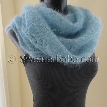 #172 Cloudy Skies Diaphanous Scarf