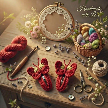 Crochet Butterfly Hair Clip Pdf + Video Tutorials