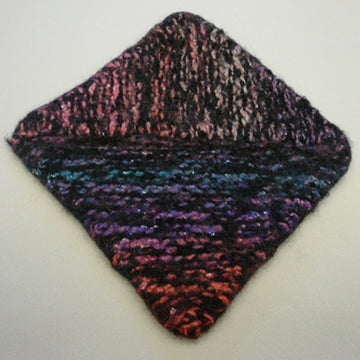 Multidirectional Diagonal Dishcloth in Plymouth Boku and Galway Worsted - F320