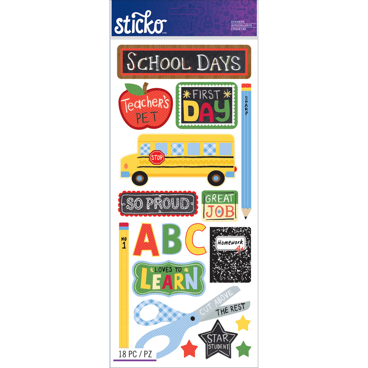 Sticko Stickers - School
