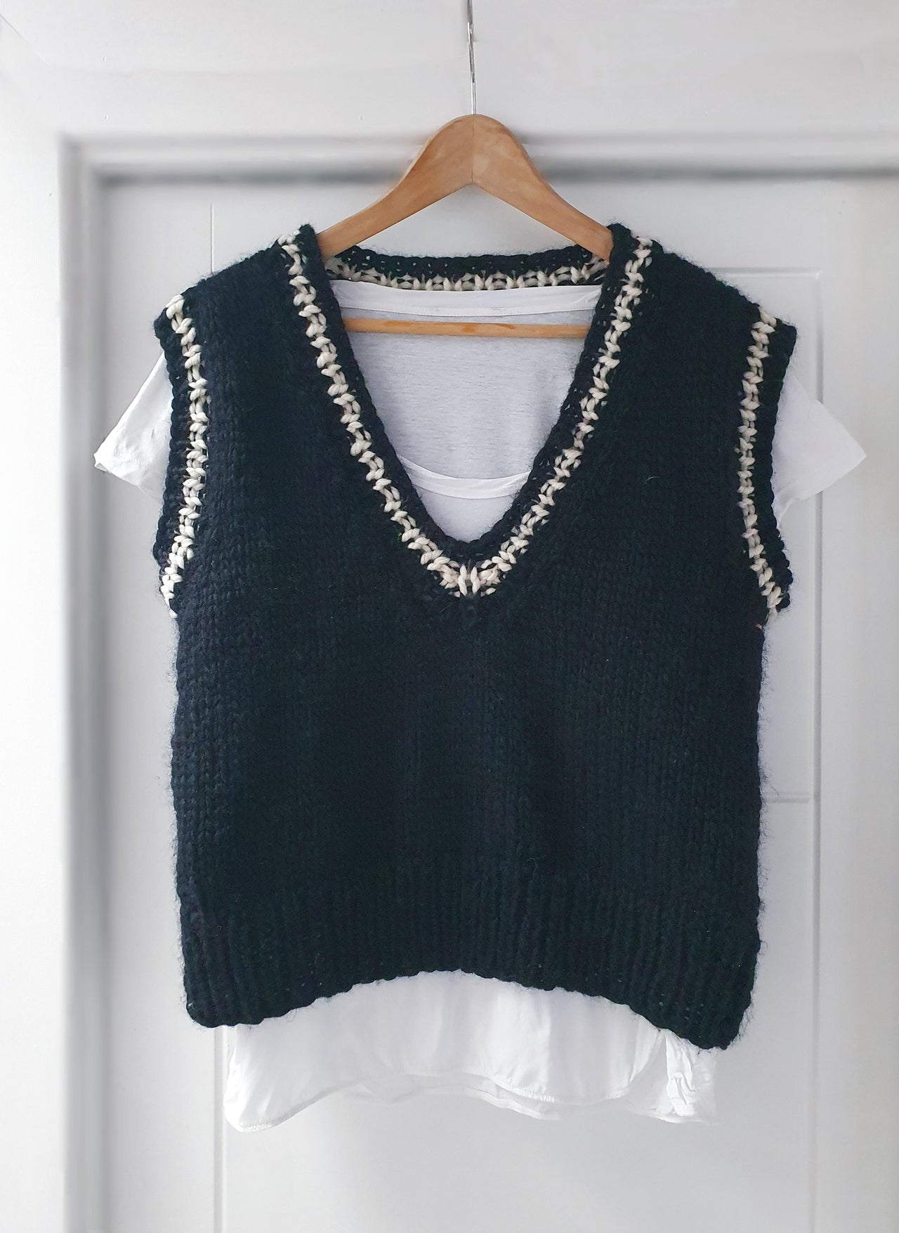 Super chunky deep V-neck tank