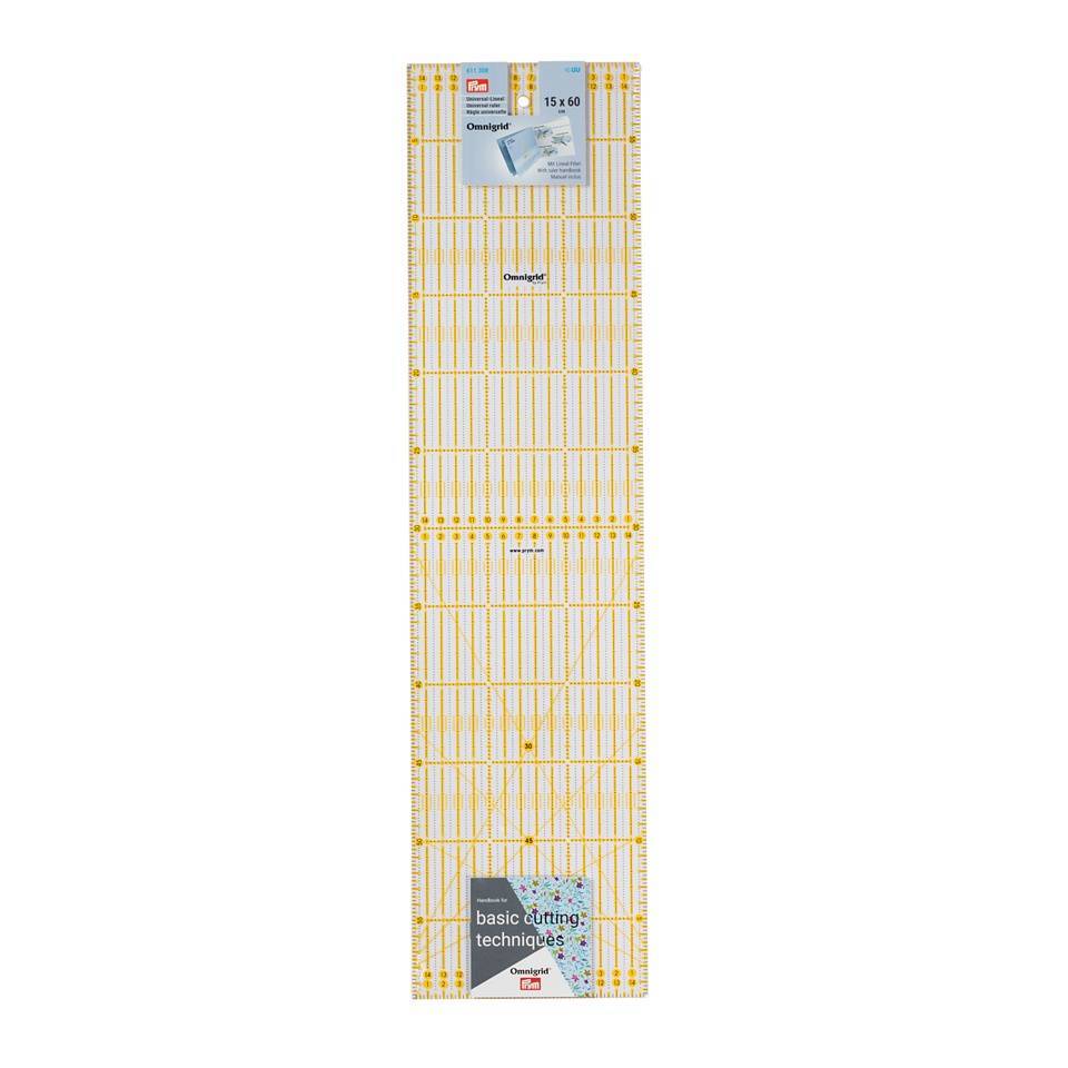 Prym Universal Ruler cm Scale 15 X 60 Omnigrid