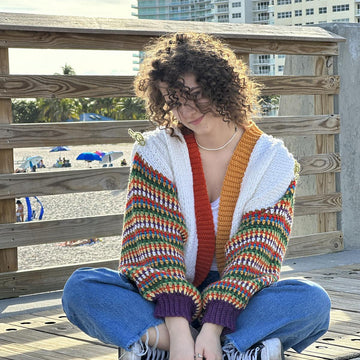 Cozy linen stitch sweater