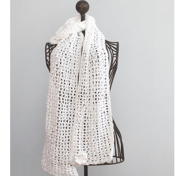 Lace Scarf with Flower