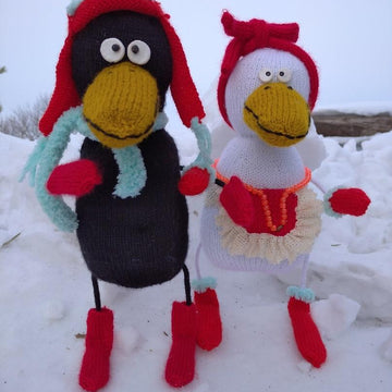 Crow knitting pattern
