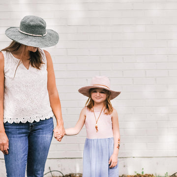 Cleo Wide Brim Fedora - Kids