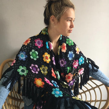Happy Flower Shawl
