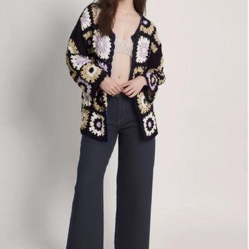 Granny Square Crochet Cozy Cardigan
