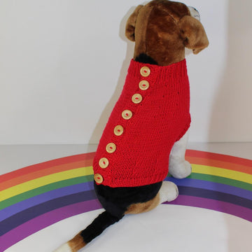 Back Button Up Dog Coat