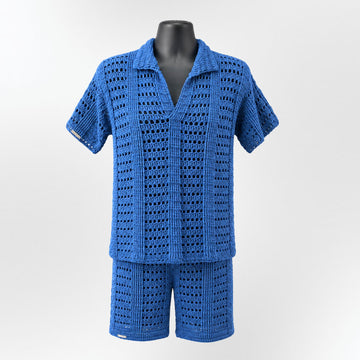 Ocean Mens Polo Shirt & Shorts Set