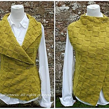 Sorbet wrap / sleeveless jacket