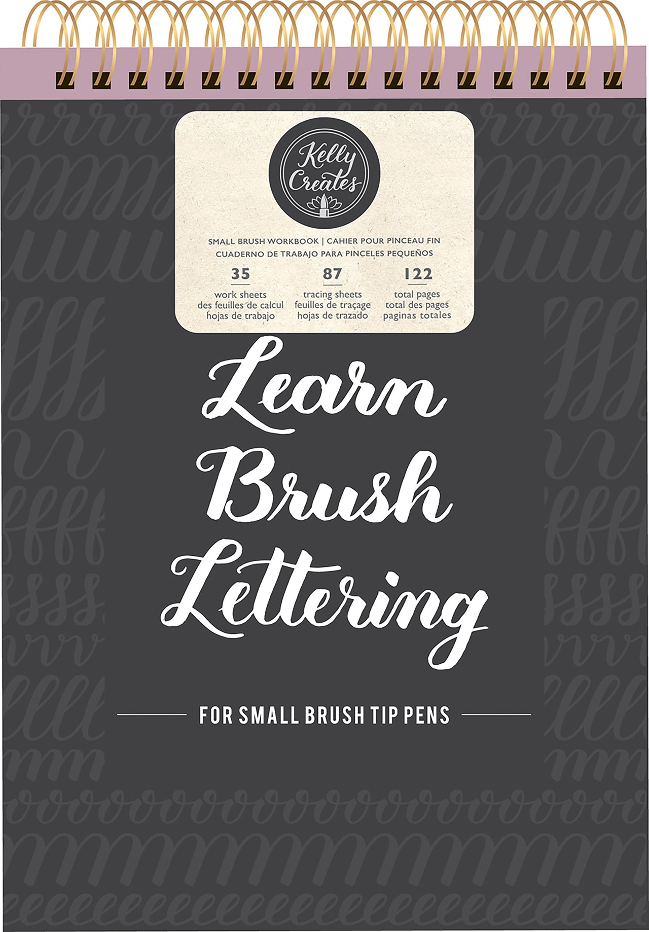 American Crafts Kelly Creates Small Brush Workbook 8.5"X12.3" 122/Pkg - 304523