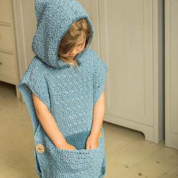 Maura hooded poncho