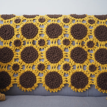 Sunflower Sofa Throw
