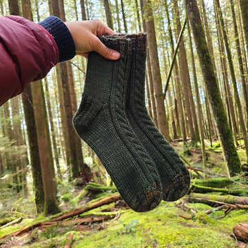 Spruce Cable Socks